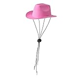 Fenteer Mode-Hut für Haustiere, Vliesstoff mit verstellbarem Kinnriemen, Kätzchen-Cowgirl-Hüte,...
