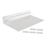 OATIPHO 6 Stück Transparentes Lamellenwandregal aus Robustem Kunststoff für Schuhpräsentation...