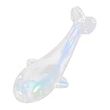 UTHCLO Kristallwal Figur aus Buntem Glas 8,9 X 4,1cm Miniatur Meerestier Ornament für Tisch und...