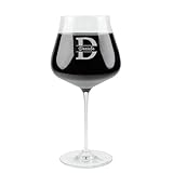 Herz & Heim® Leonardo Weinglas personalisiert mit Initiale & Name – Burgunderglas mit Gravur –...