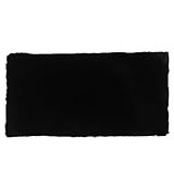 FIXOSHEE Schwarze Schminktischmatte 40X80cm aus Kurzflorigem Weichem Material rutschfeste...