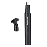 OSALADI USB Aufladbarer Elektrischer Nasenhaartrimmer mit Aluminiummaterial Zweischneidiger...