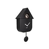 Wall Clock Modern Cuckoo ABS Black 41x 8,5 x 21,5cm, Excl. 3 AA Batteries