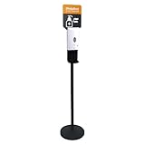 APS 98250 Desinfektionsständer/Desinfektionsmittelspender Metall, Schwarz, 32cm Durchmesser, 163cm...