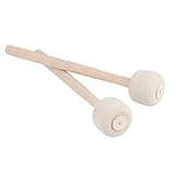 Trommelstock aus Holz, Holzschlägel, kleine Musiktrommelstöcke Paukenstock Holzgriff...