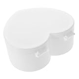 LIFKOME Kleine Doppellagige Schmuckbox in Herzform mit Integriertem Schminkspiegel Stilvoller...