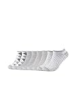 s.Oliver Unisex 8er Set Sneakersocken Essentials gemustert white 43-46