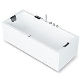 AQUADE Acryl Badewanne 170x75 cm Modell: ULM Badewannen Komplettset - Wählen Sie Ihre perfekte...
