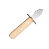 MUCKLILY Austernöffner mit Holzgriff Sicherer Robuster Muschelöffner für Haushalt und Bbq...