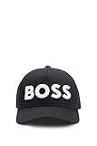 BOSS Herren Sevile-BOSS-6 Cap aus Baumwoll-Twill mit Logo-Stickerei und verstellbarem Riemen Schwarz...