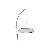 HeRo24 Grillgalgen Schwenkgrill Grillgestell 3,5cm Rohr mit Erdspieß aus Edelstahl T210 mit 50 cm...