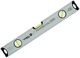 VOREL Aluminium Wasserwaage 3 Libellen 400mm, Grey and Silver, Modell 16551