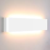 Lightess 18W 40CM Wandleuchte Innen LED Modern Wandlampe Weiß Up Down Flurlampe Wand...