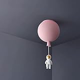 Acryl-Ballon-LED-Pendelleuchte, Astronaut, Mondlandung, Hängeleuchte, Raumfahrer, Planet,...