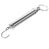 WRITWAA Mechanische Federwaage mit Haken Tragbare Kofferwaage für Outdoor Angeln Gepäck und Fisch...