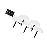 NULYLU Solar Bodeneinbauleuchte Halbkugel Design Gartenlampe Landschaftsleuchte Solar Rasenlampe...