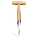 Milifox Blumenzwiebelpflanzer,Pflanzholz Blumenzwiebeln mit T-Griff,Pflanzhilfe für...