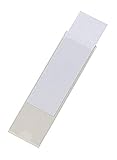 Durable Selbstklebetasche Pocketfix für Einsteckschilder, 100 x 30 mm, 10 Stück, transparent,...