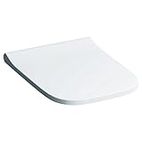 Keramag Smyle WC-Sitz Slim mit Deckel, Wrap Over, antibakteriell, weiß, mit Absenkautomatik
