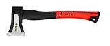 Spaltaxt Spalthammer mit Keil und Fiberglas Stiel, Universal Spaltbeil Holzspalter, Gewicht:1500g...