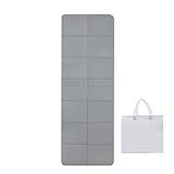 Yogamatte – 0,6 cm faltbare Unterlage für Zuhause, Aufbewahrung von Fitnessgeräten mit tragbarer...