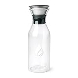 OsmoFresh Premium Glas Karaffe für Auftisch Osmoseanlage Quella Pro | bis zu 0,9 L | mit Deckel aus...