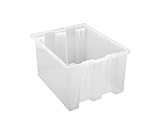 Quantum Storage Systems SNT190CL Nest Totes Heavy Duty Part Organizer Transparente Behälter 50,8 cm...