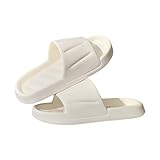 Slipper Damen Elegant Bequem - Bench Slides Damen Gummisohlen Gästehausschuhe Rutschfest...