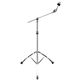 SONICAKE Beckenständer Cymbal Stand höhenverstellbar von 80-145cm versenkbarer Galgen...