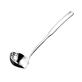 LIXSAZSE Schöpfkelle aus Edelstahl zum Kochen und Servieren. 8 Zoll Suppenlöffel aus Edelstahl mit...