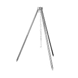 Abaodam 1 Satz Camping Dreibein Stativ für Kochtöpfe Verstellbar Leichtes Aluminiumlegierung für...