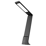 Sharplace Faltbare LED-Schreibtischlampe, leichte und benutzerfreundliche Leselampe in Dunkelgrau,...
