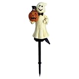 Halloween- – Solar-Gartenpfahl- , realistische gruselige Beleuchtung, leuchtende Effekte |...