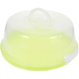 TOYANDONA Runder Tortenträger mit Griff Wiederverwendbare Versiegelte Kunststoff Kuchenbox für...