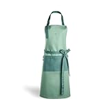 SPRINGLANE verstellbare Kochschürze 100% Baumwolle, Küchenschürze mit zwei Taschen und...