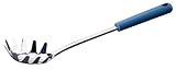 Fackelmann Spaghettilöffel Essential aus Edelstahl mit ergonomischem dunkelblauem Griff, Ideal für...