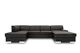 DOMO. collection Wohnlandschaft Star, Leder-Sofa in U-Form, Polstergarnitur, Couch 150 x 304 x 150...