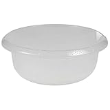 keeeper Universal-Schüssel mit Ausguss, Rund, 3,5 l, Ø 28 cm, Björk, Transparent