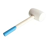 GALPADA Gummihammer mit Holzgriff Stoßdämpfender Fliesenverlegehammer Rutschfester Griff...