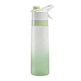Sport-Trinkflasche mit Spray, wiederverwendbare Wasserflasche, tragbarer Sprühbecher für...