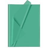 CHRORINE Seidenpapier, 60 Blatt, Türkis, Kunst, Geschenkverpackung, Seidenpapier, Großpackung für...