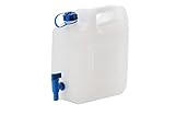 hünersdorff 817500 Wasserkanister ECO mit festmontiertem Ablasshahn / Wasserauslauf, 12 L (mit...