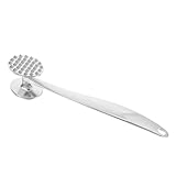 NIYANGLE Doppelseitiger Fleischklopfer Pins Ergonomischer Küchenhammer mit Aufhängeloch Vielseitig...