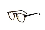 Mode Retro Rund Brillenfassungen Für Herren Damen Ohne Stärke Vintage Brillen Designer Braun Cool...