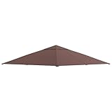 Outsunny Pavillondach für Gartenpavillon ca.3 x 3 m, wasserabweisend, Ersatzdach,...