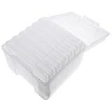 Gatuida Foto Aufbewahrungsbox Satz Kunststoff Transparent mit Trennwänden Organizer für...