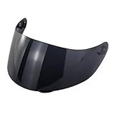 Mulcort Motorradhelm Visier, Motorrad Windschutz Helm Objektiv, Motorradhelm Schwarzes Visier,...
