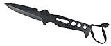 Seac Tajaman, Tauchmesser 95 mm aus teflonbeschichtetem Edelstahl, schwarz, für das Speerfischen...