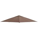 Outsunny Pavillondach für Gartenpavillon ca.3 x 3 m, wasserabweisend, Ersatzdach,...