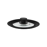 Steuber Universal Glasdeckel für Töpfe und Pfannen mit Ø 16/18/20 cm, Universaldeckel mit...